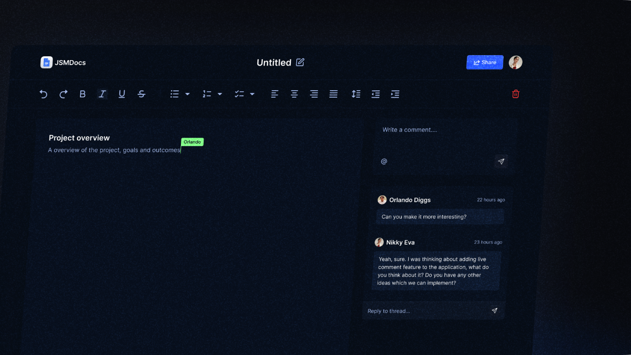 LiveDocs Editor
